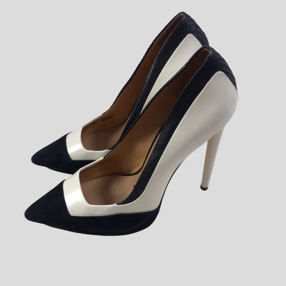 L.A.M.B. Black and White "Janey" Pumps size 10 - Picture 2 of 12